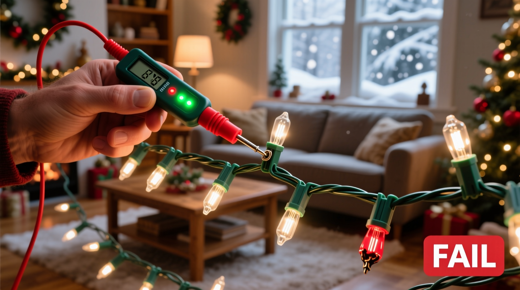 best method to test each section of christmas lights before installing