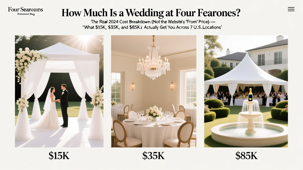 Four Seasons Wedding Cost Breakdown (2026)