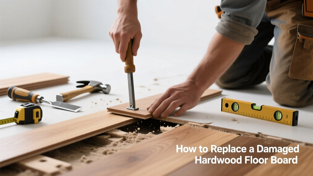 How to Replace a Damaged Hardwood Floor Board