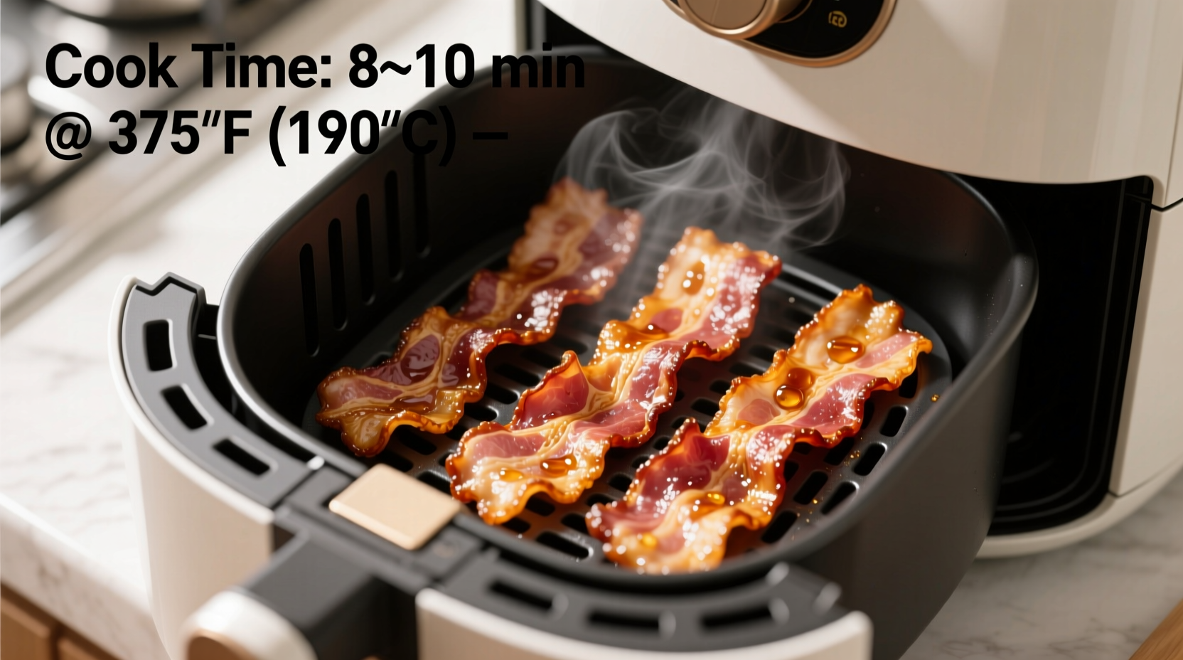 how long to cook bacon in the air fryer