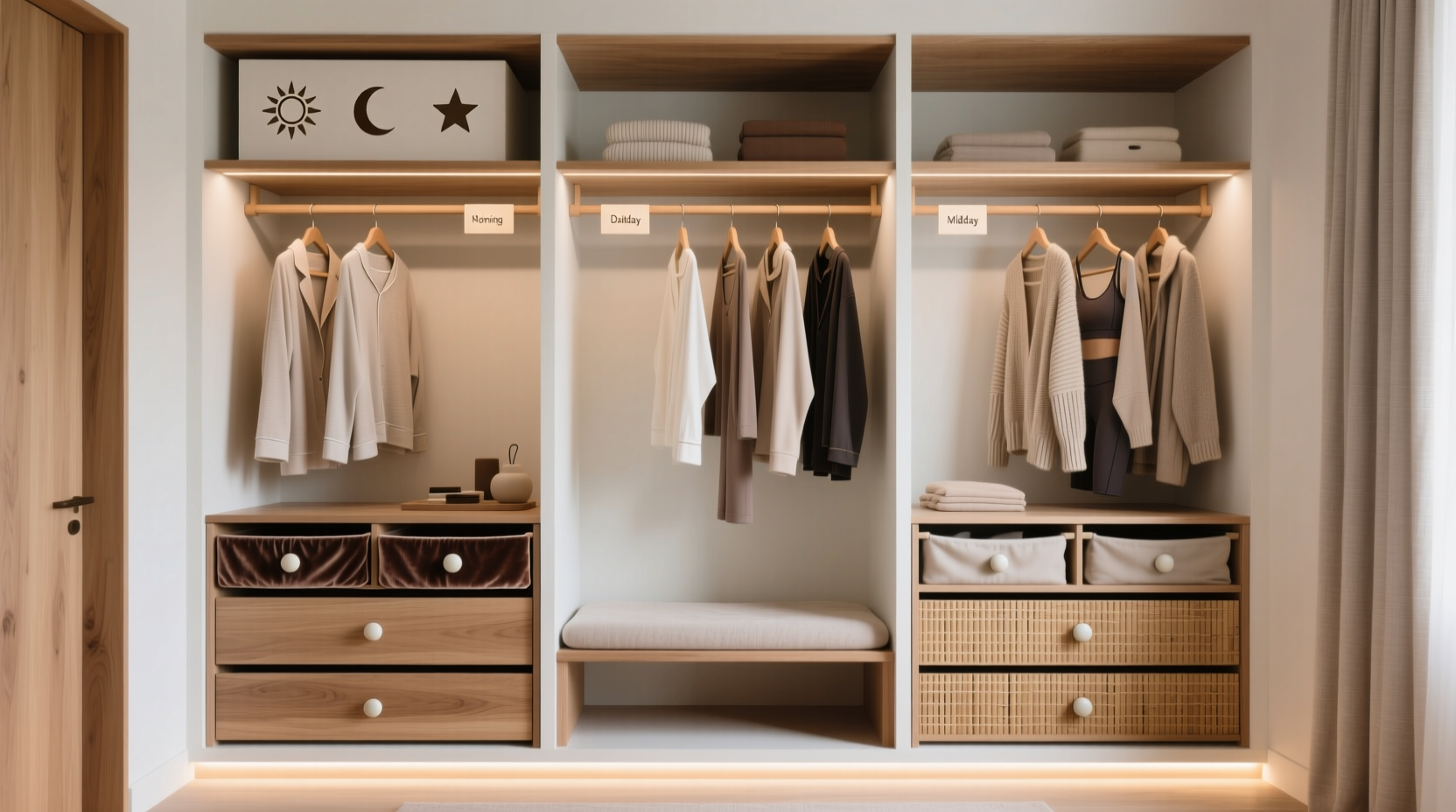 closet organization tips for slow dressing