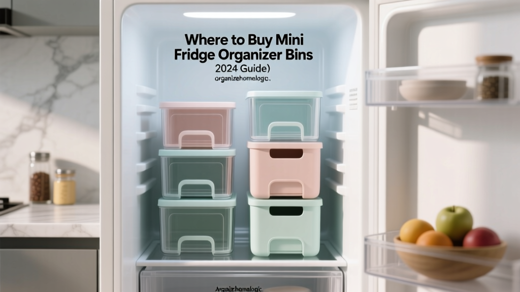 Where to Buy Mini Fridge Organizer Bins (2024 Guide)