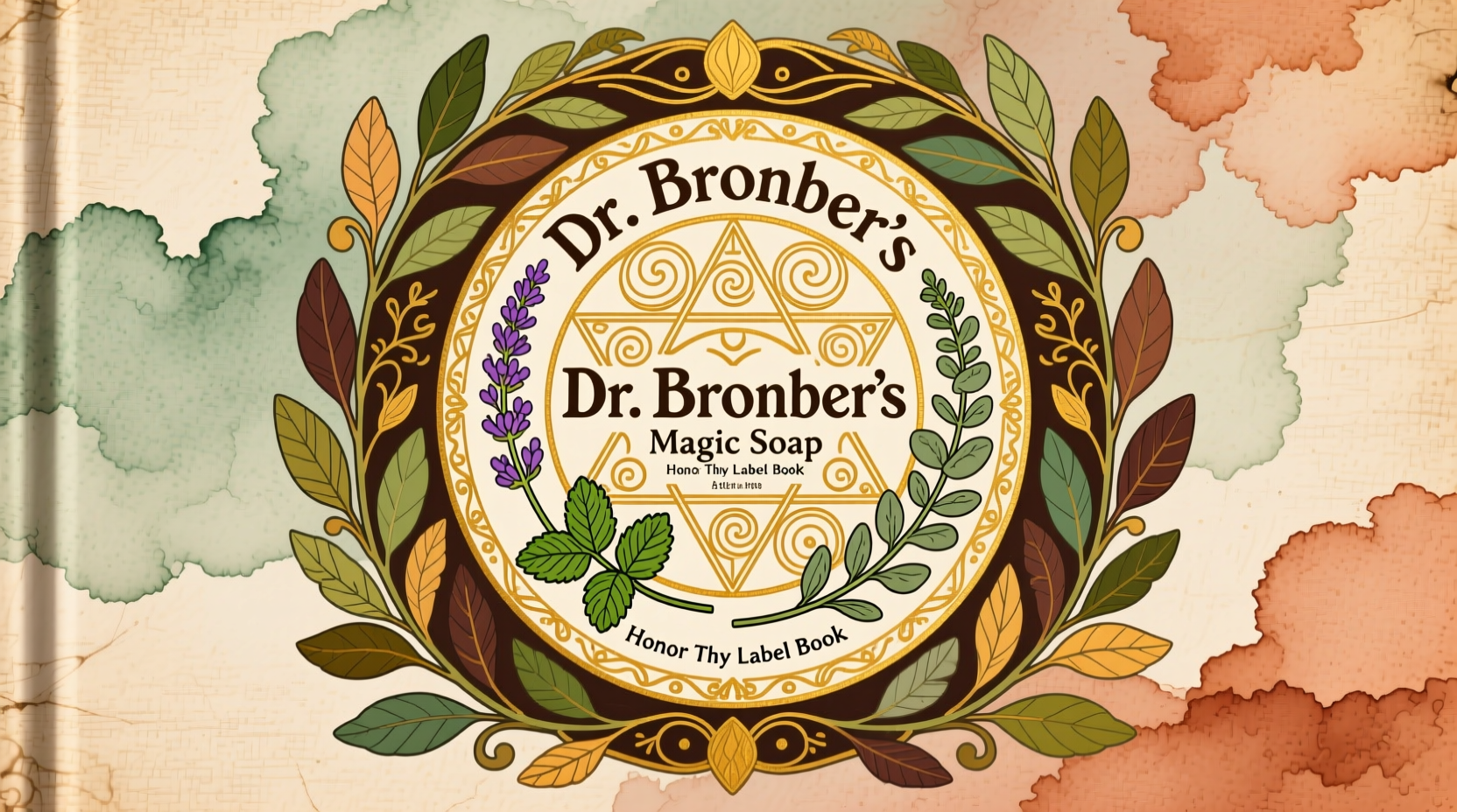 dr bronners magic soaps honor thy label book