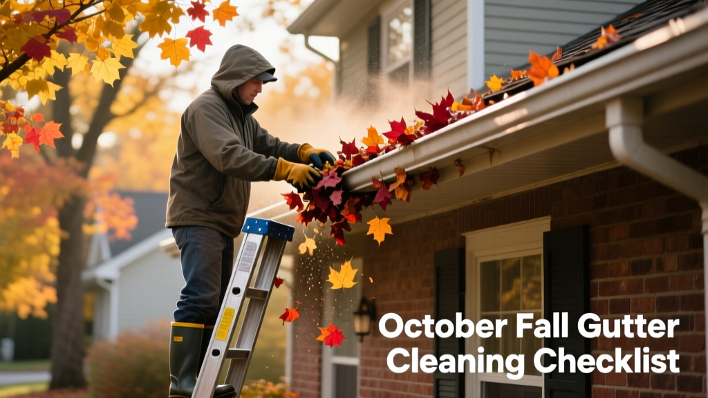 October Fall Gutter Cleaning: Home Maintenance Checklist