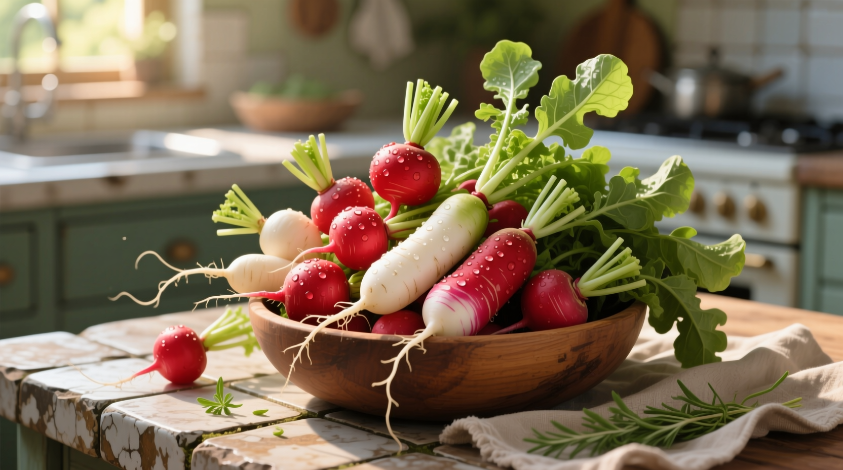 the first thing you should do with a bunch of radishes