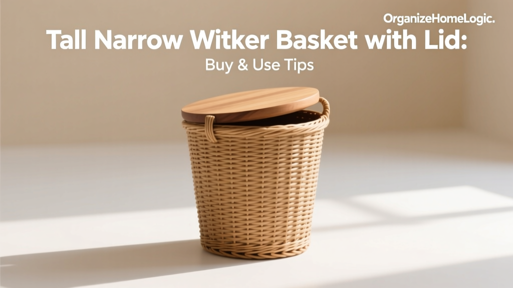 Tall Narrow Wicker Basket with Lid: Buy & Use Tips