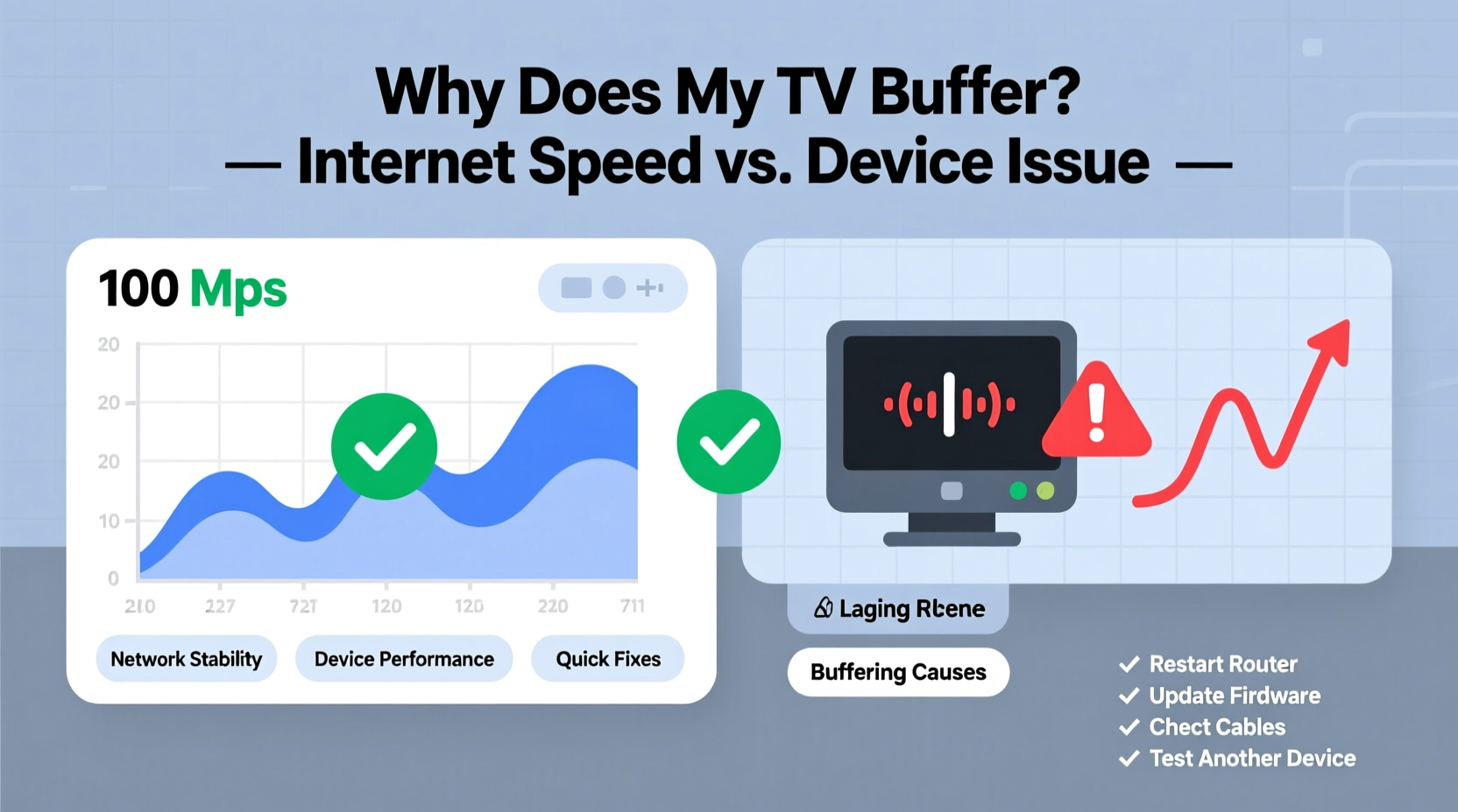 why does my tv buffer during streaming internet speed vs device issue