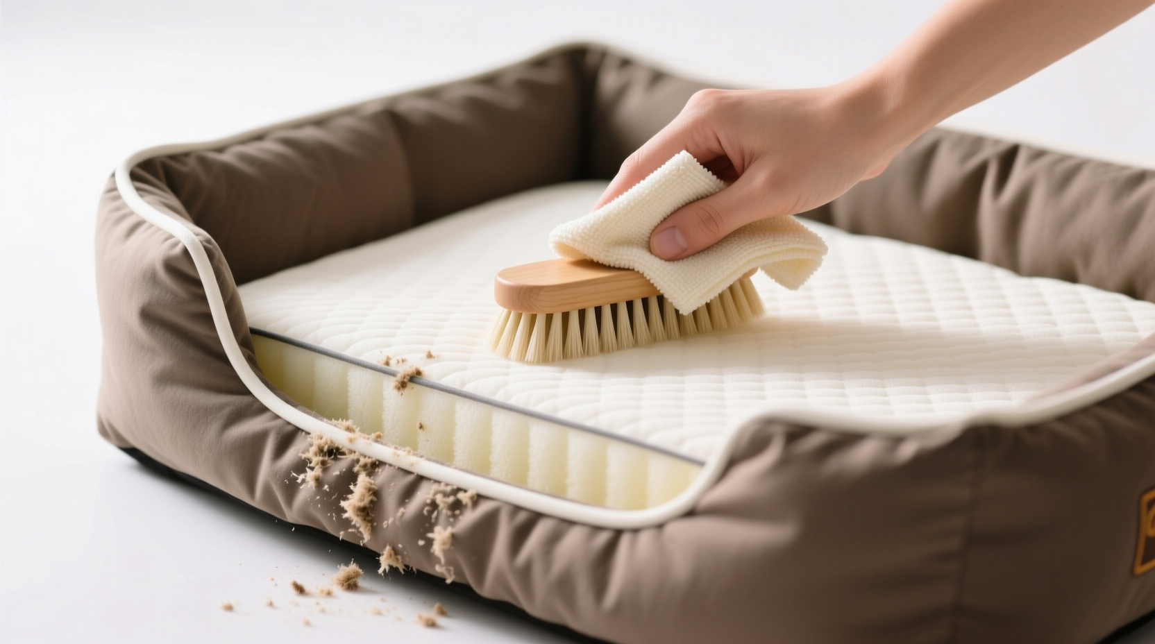 how to clean memory foam pet bed cover safely