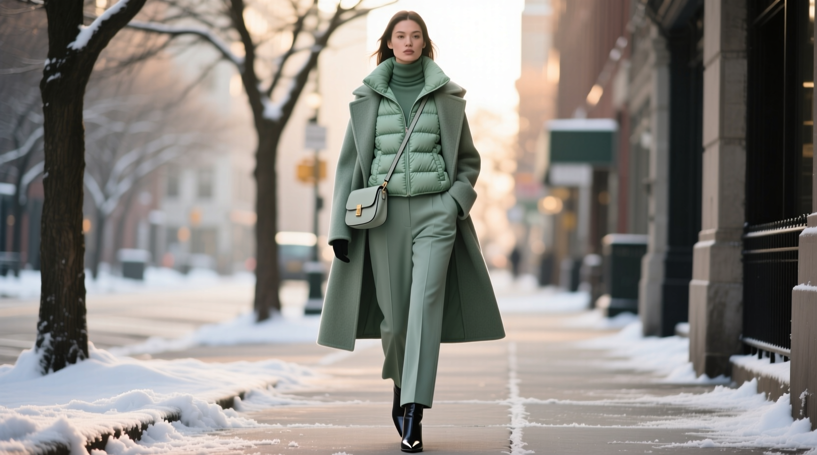 how to style a puffer vest for winter without looking bulky or frumpy