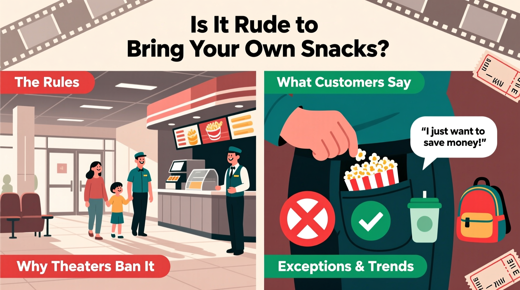 is it rude to bring your own snacks to movie theaters policy breakdown