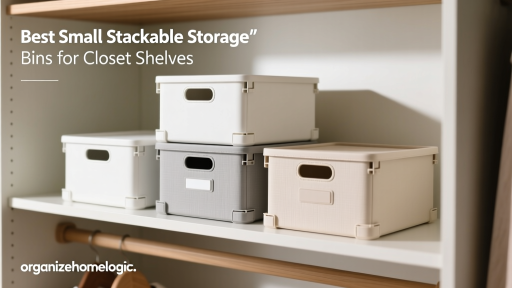 Best Small Stackable Storage Bins for Closet Shelves