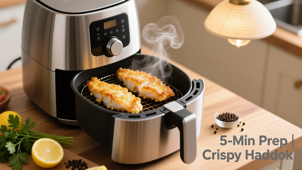 Crispy Frozen Haddock in Air Fryer (5-Min Prep!)