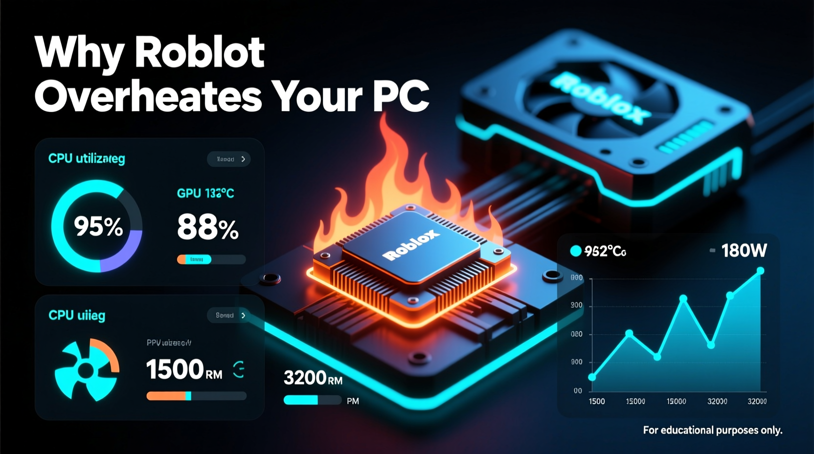 why does my gaming pc get so hot only when playing roblox