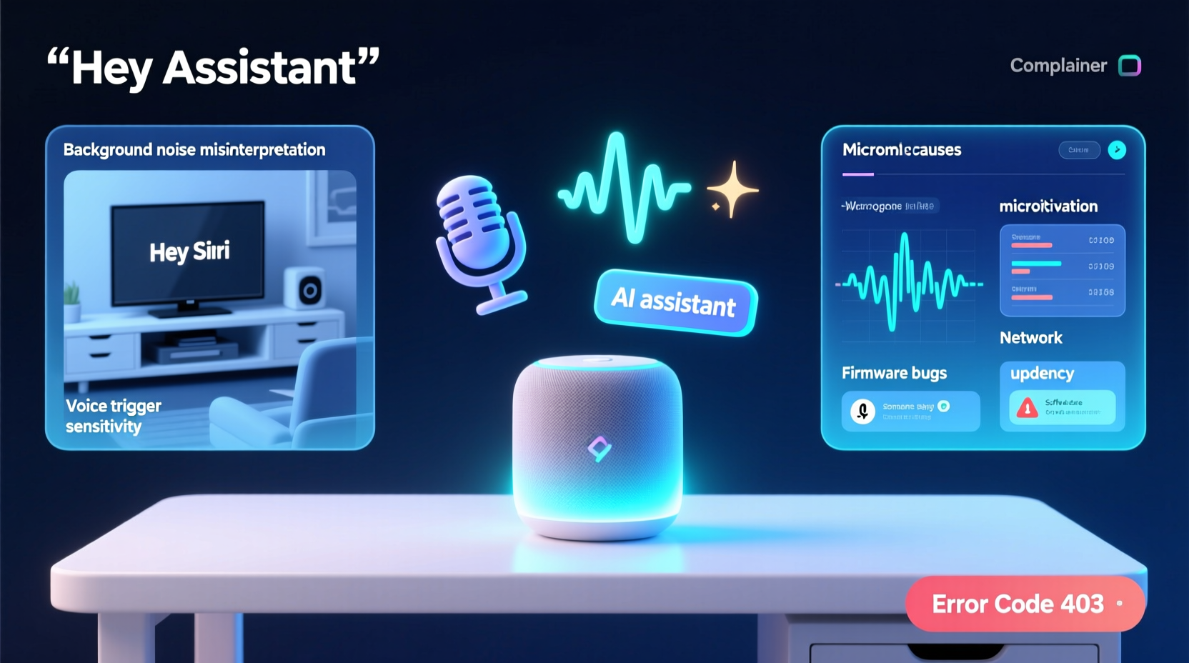 why does my smart speaker randomly turn on voice assistant glitches explained
