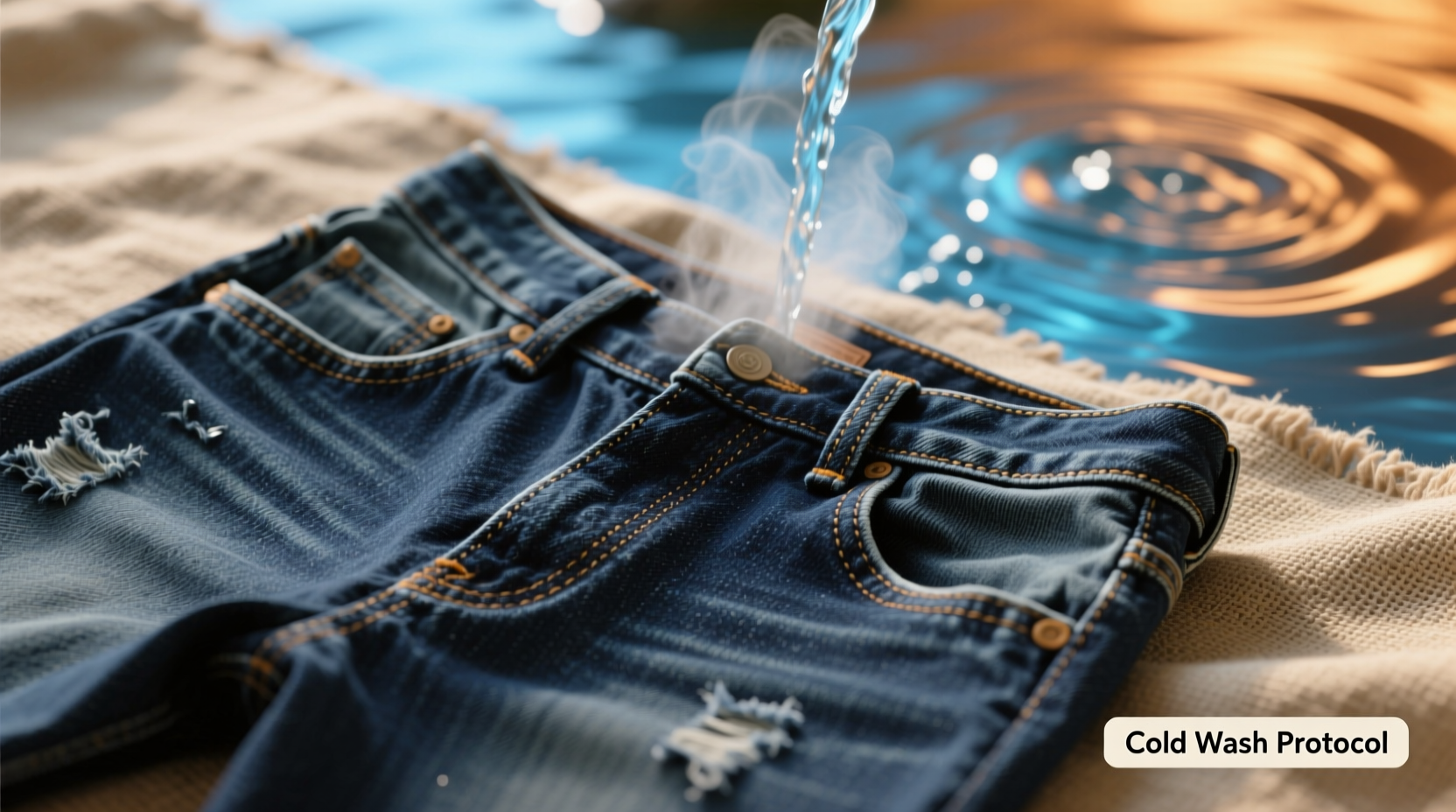 cold water vs warm water for dark denim