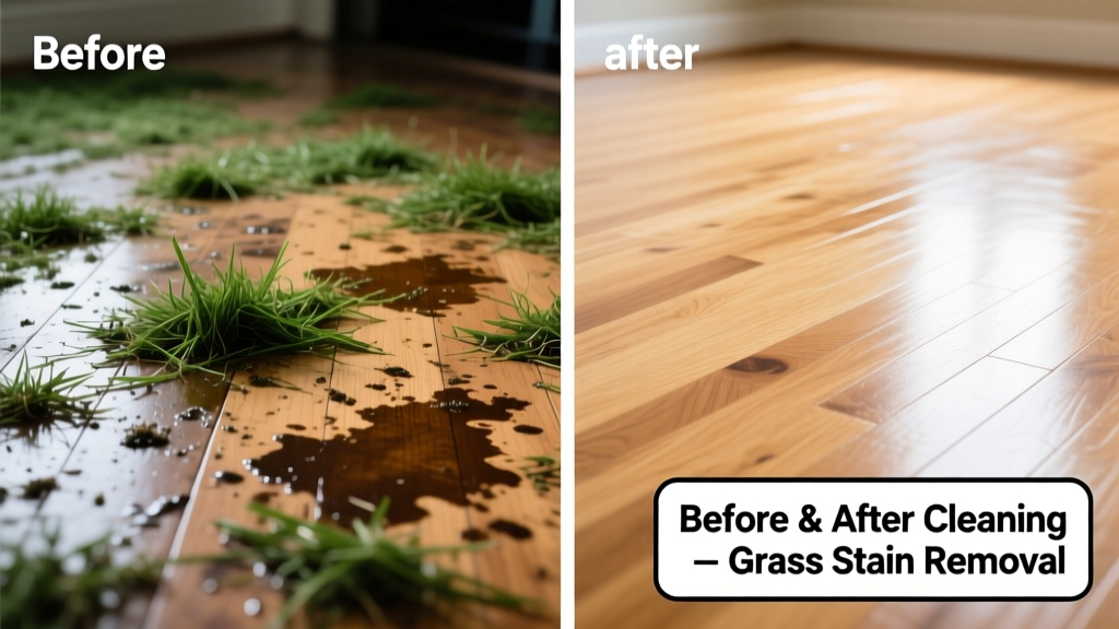 How to Remove Grass Stains from Hardwood Floors