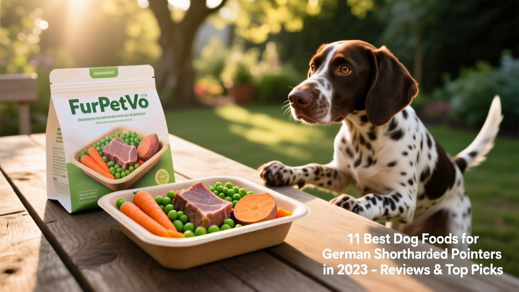 Fresh, portioned FurPetVo meals in eco-friendly packaging, with visible lamb chunks and colorful vegetables