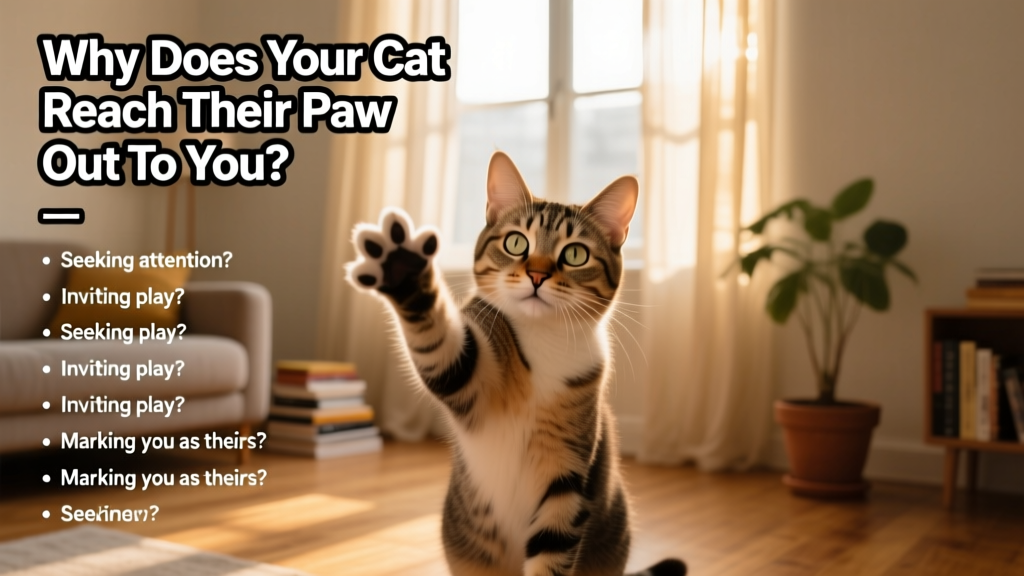 Why Does Your Cat Reach Their Paw Out to You? (10 Main Reasons)