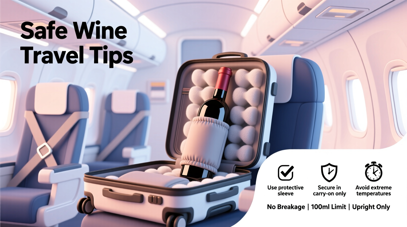 how to travel with wine safely in carry-on luggage without breakage