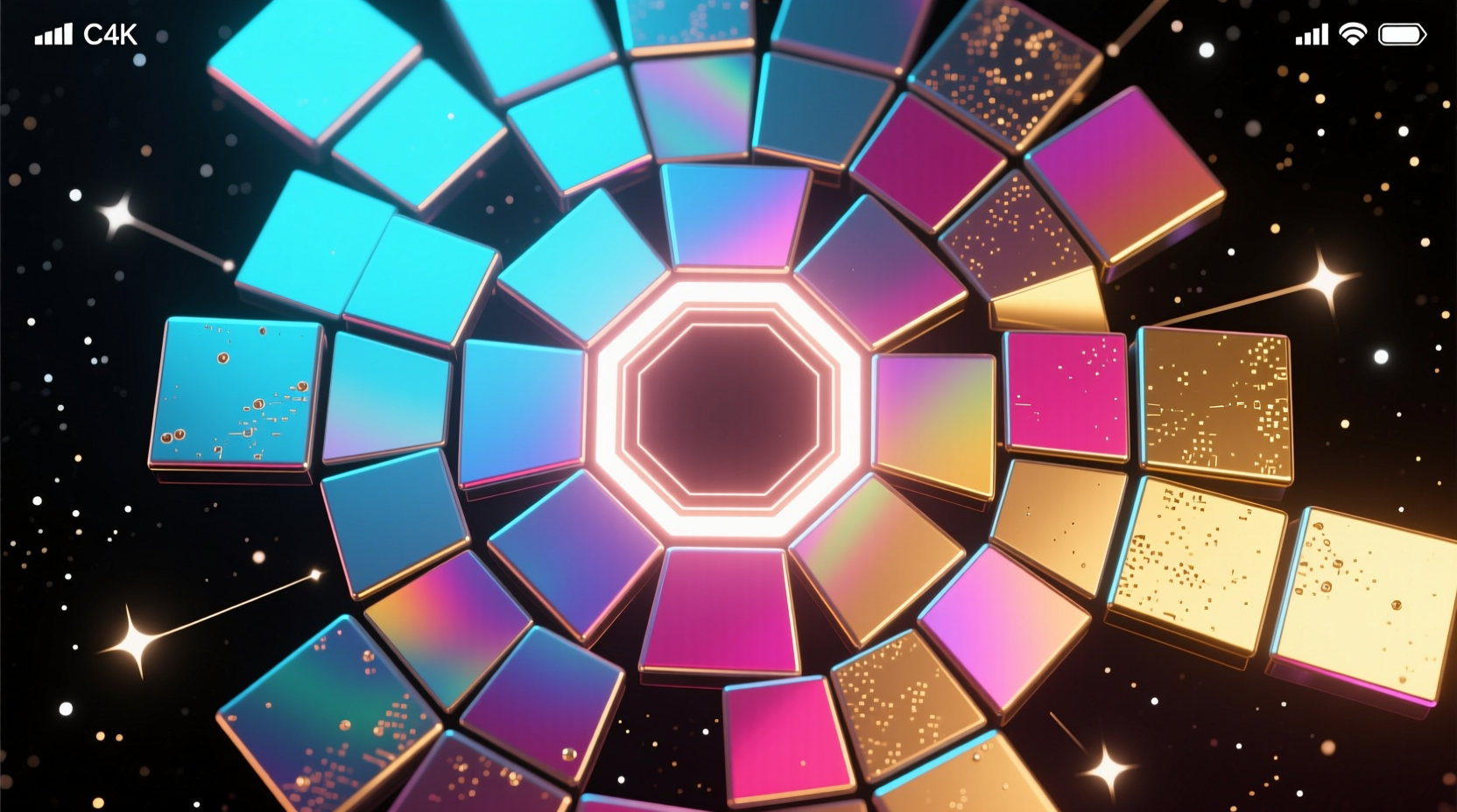 the mosaic home screen