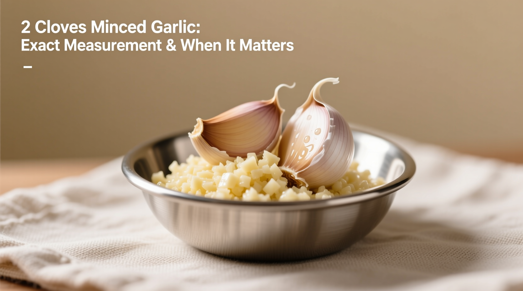 2 Cloves Minced Garlic: Exact Measurement & When It Matters