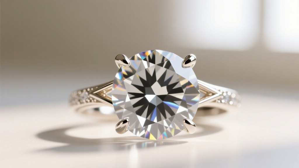 Extreme close-up of a princess cut diamond showing sharp 90-degree corners secured by delicate V-prongs in 18k white gold setting