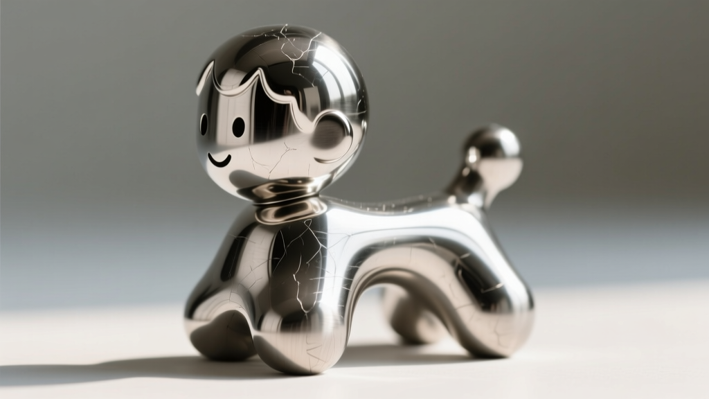 Macro shot of a steel children