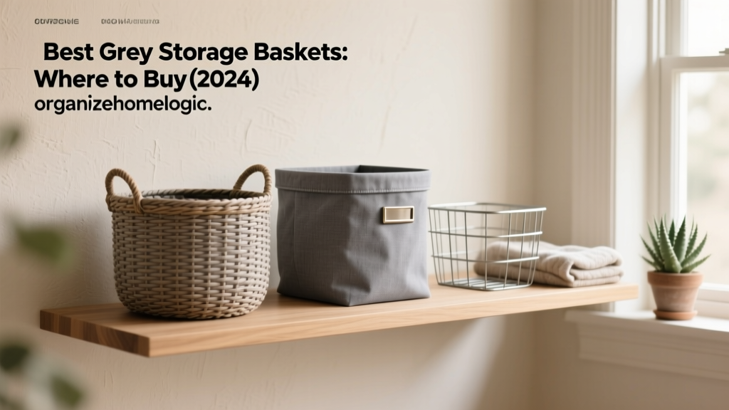 Best Grey Storage Baskets: Where to Buy (2024)