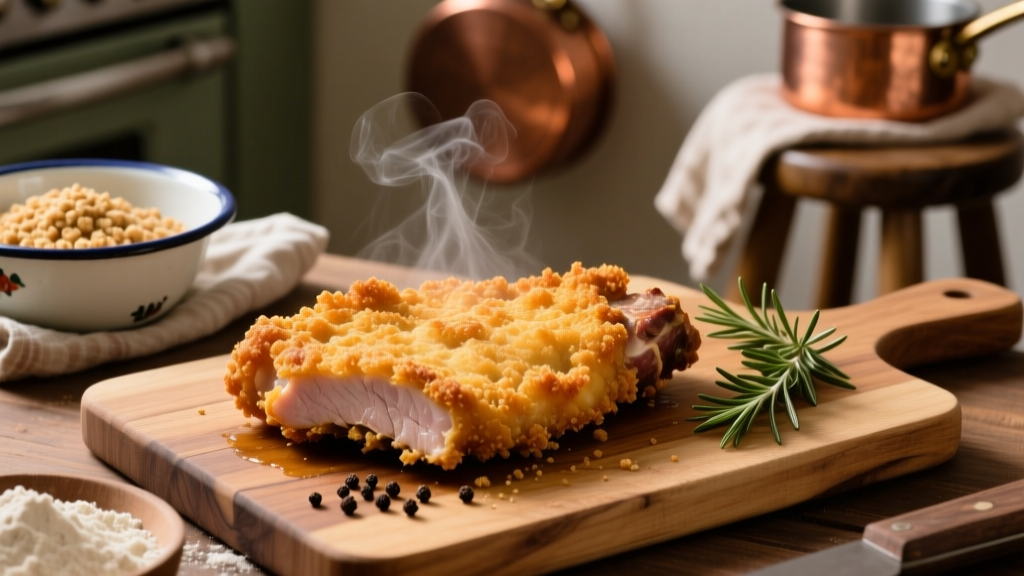 Crispy Flour-Breaded Pork Chops in Air Fryer
