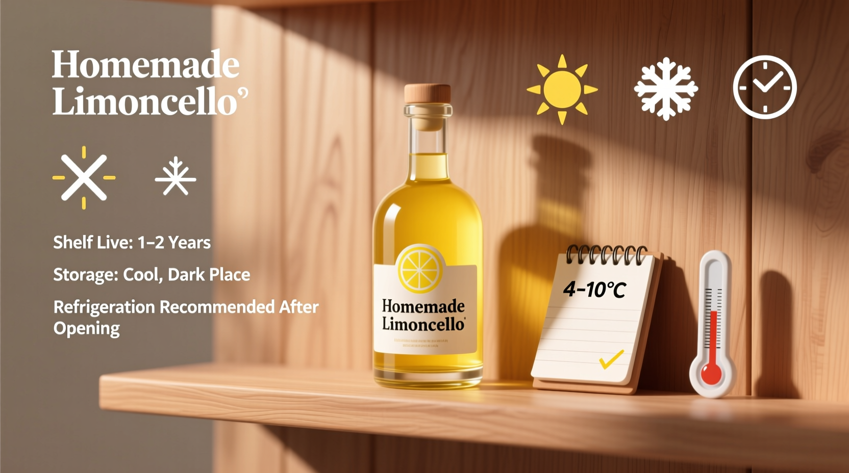homemade limoncello shelf life and proper storage methods