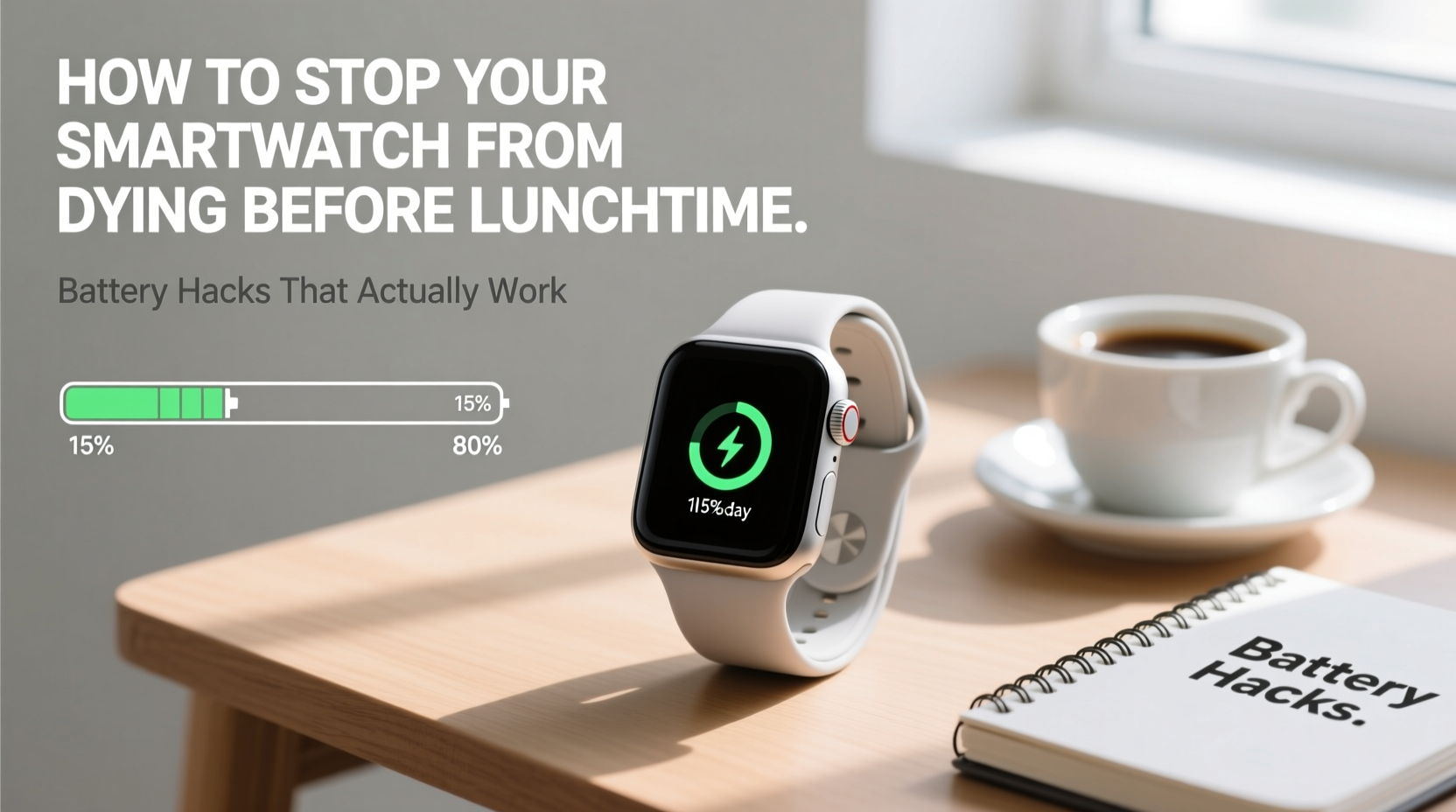 how to stop your smartwatch from dying before lunchtime battery hacks that work