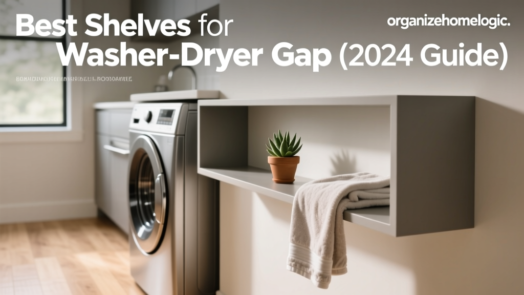 Best Shelves for Washer-Dryer Gap (2024 Guide)