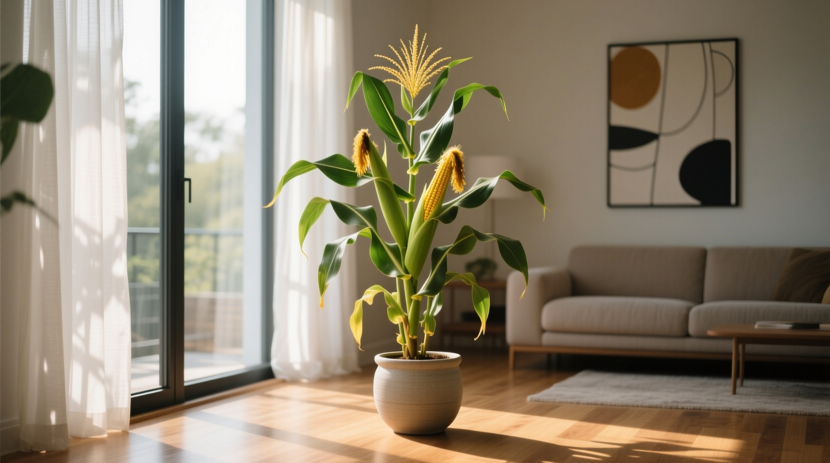 indoor corn plant