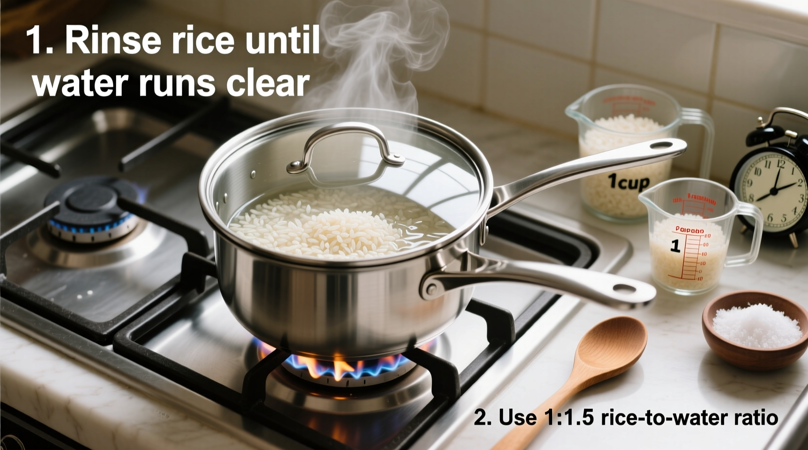 how to cook rice on the stove