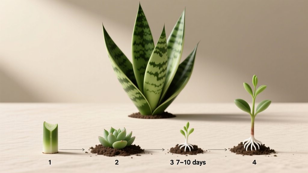 Snake Plant Propagation: 4-Step Method (2026)