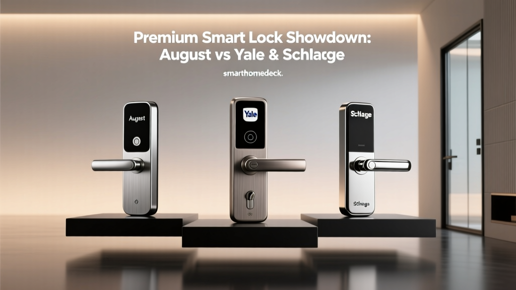 Premium Smart Lock Showdown: August vs Yale vs Schlage