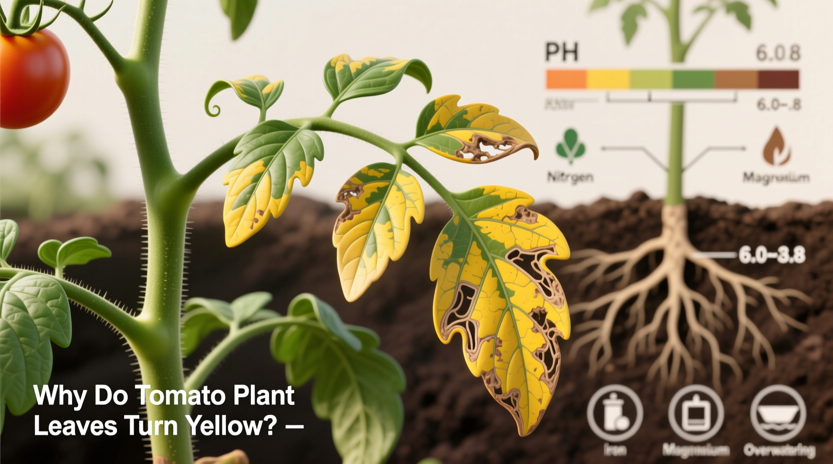 Why Tomato Leaves Turn Yellow: Causes & Fixes