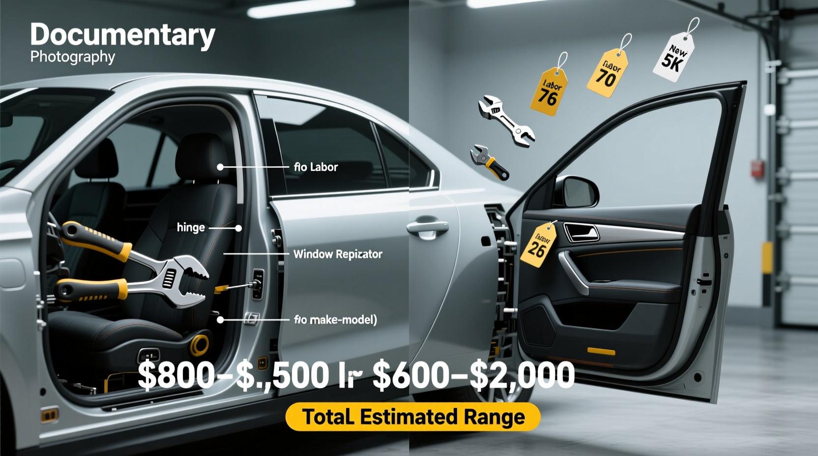how much does it cost to replace a car door
