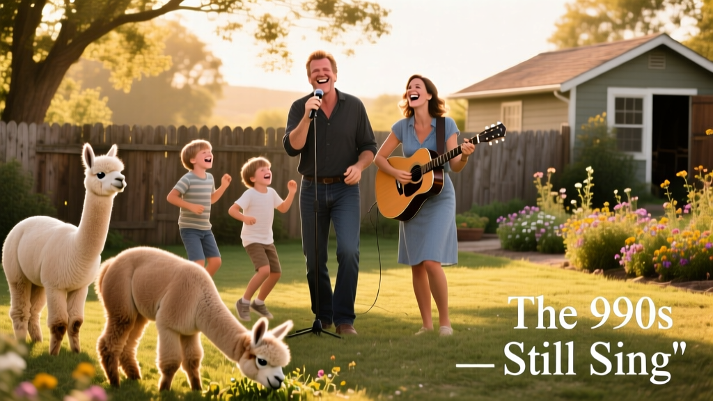 Kevin Bacon and Family Perform a Popular 90s Song and Finally Get Their Alpacas’ Attention