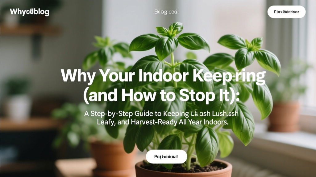 Stop Indoor Basil from Flowering (2026)