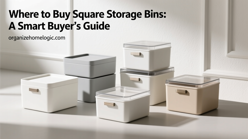 Where to Buy Square Storage Bins: A Smart Buyer’s Guide