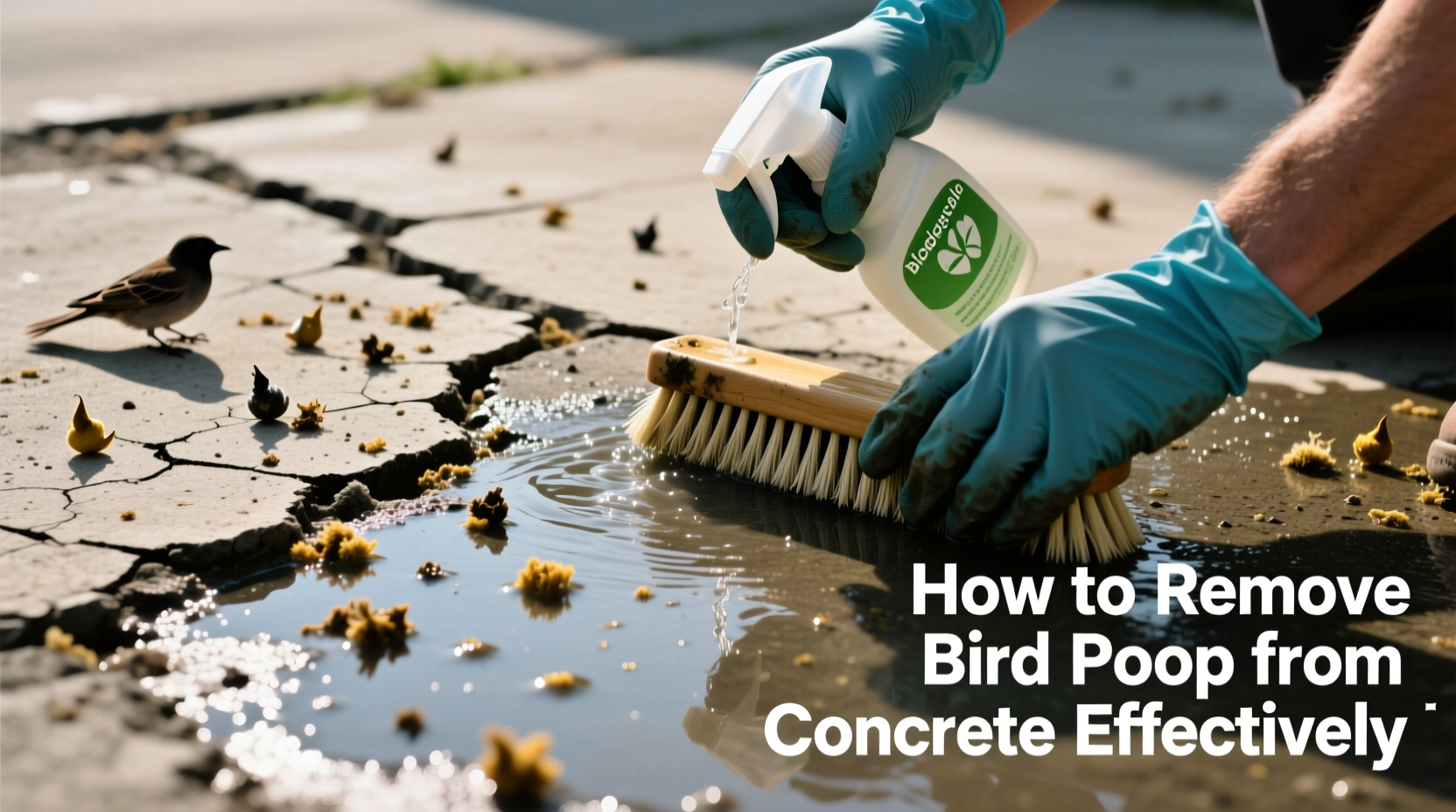 How to Remove Bird Poop From Concrete Effectively