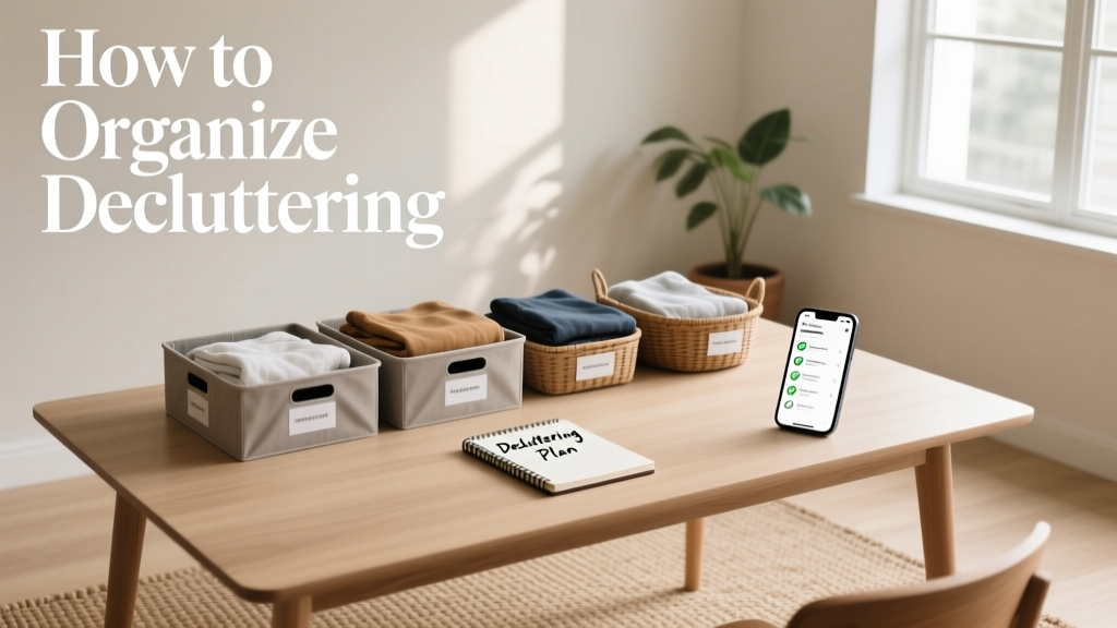 How To Organize Decluttering: A Step-by-Step System for Sustainable Minimalist Living