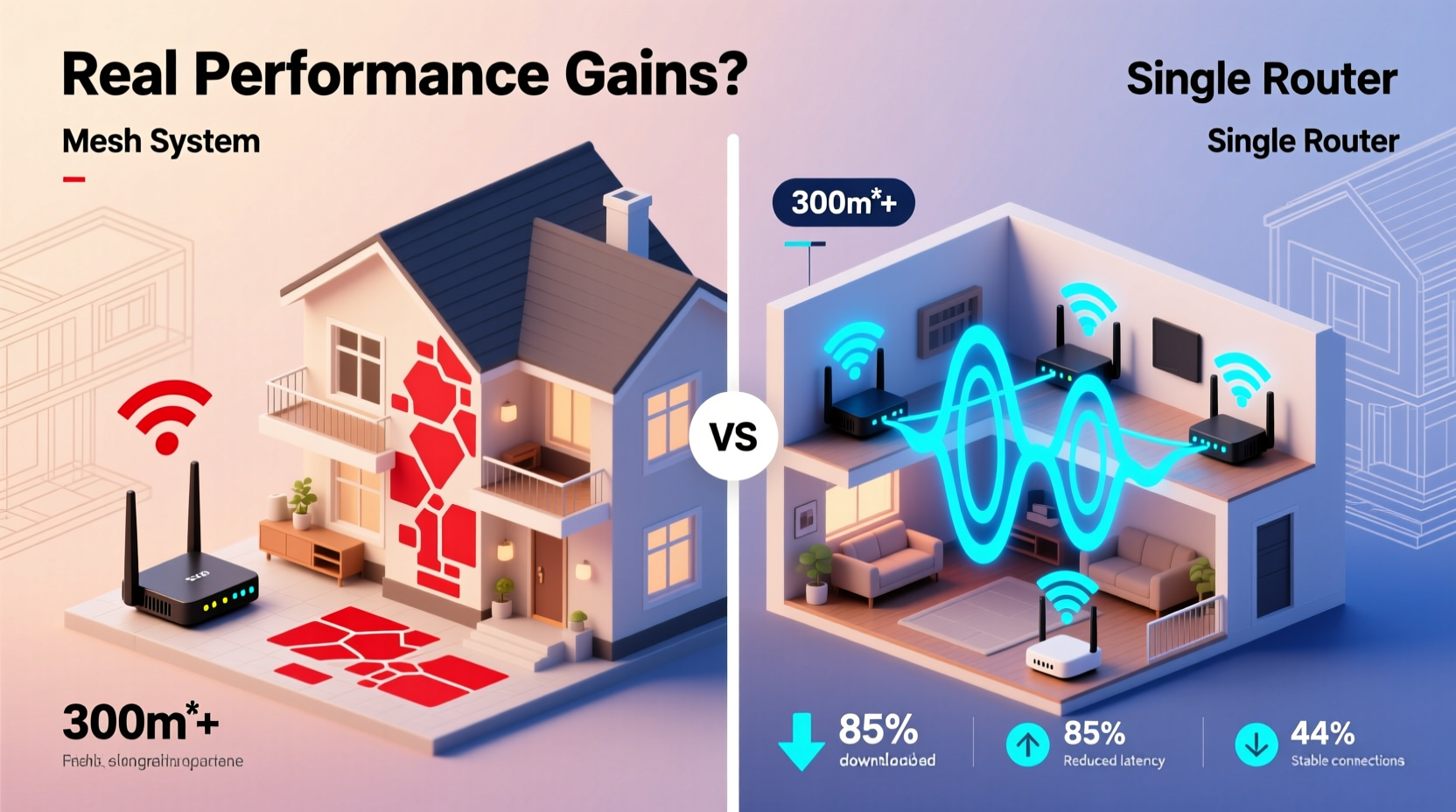 is a mesh router system necessary for large homes real performance gains