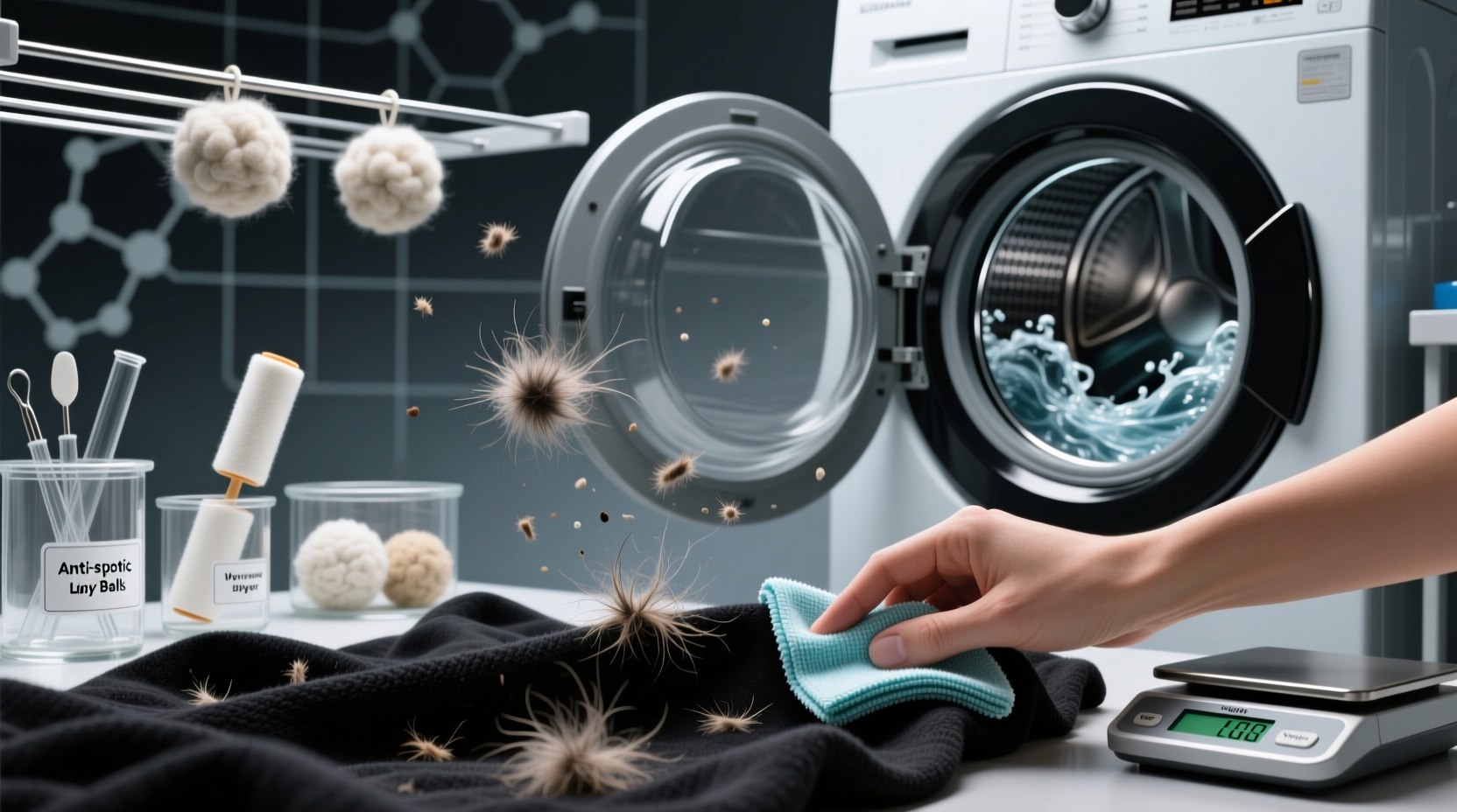 laundry tips stop pet hair on black clothes