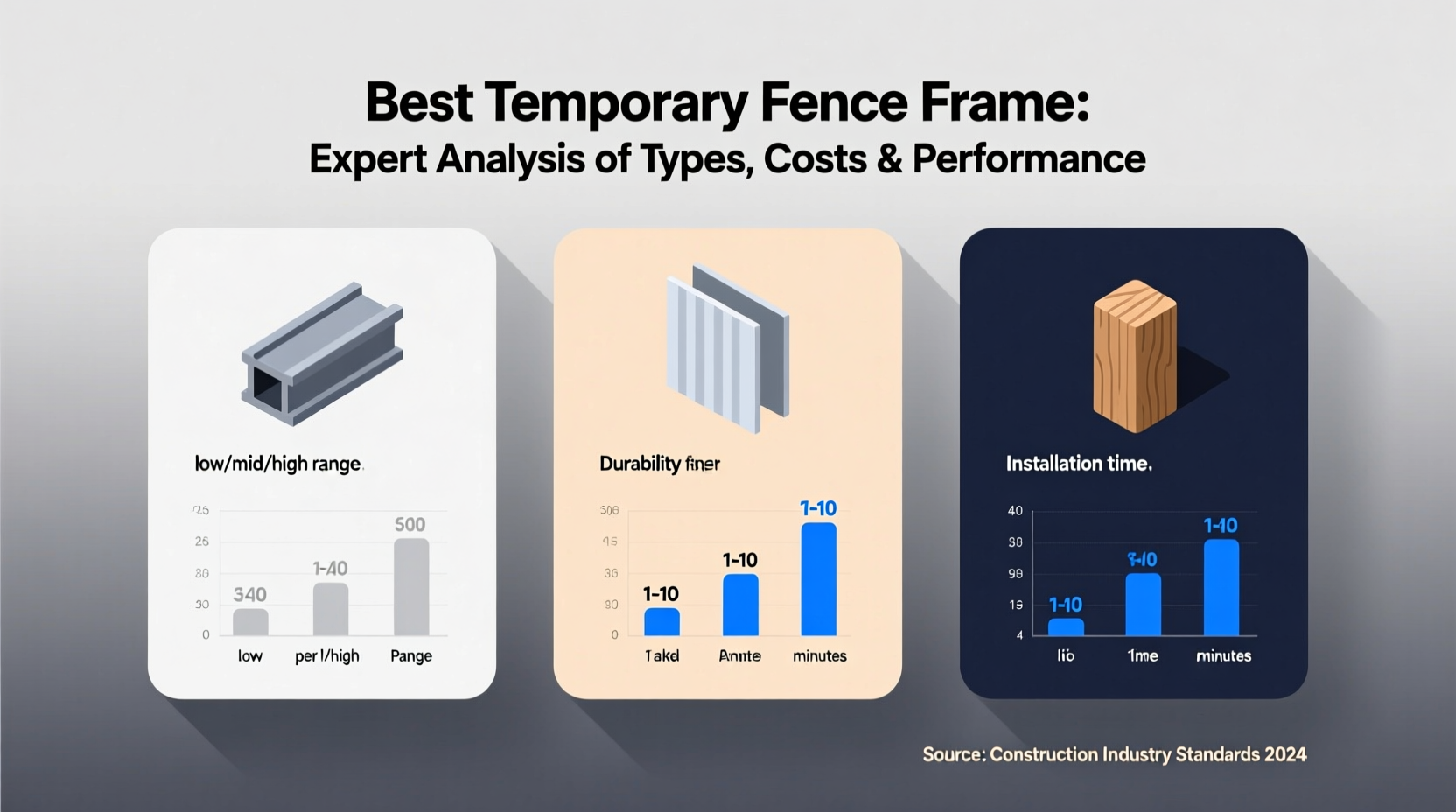 best temporary fence frame