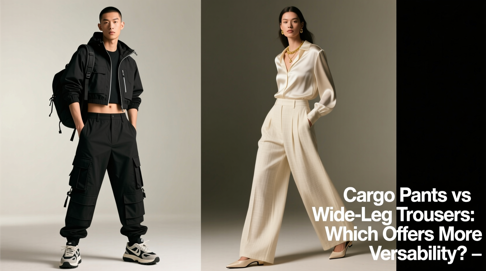 cargo pants vs wide leg trousers which utilitarian trend offers more outfit versatility