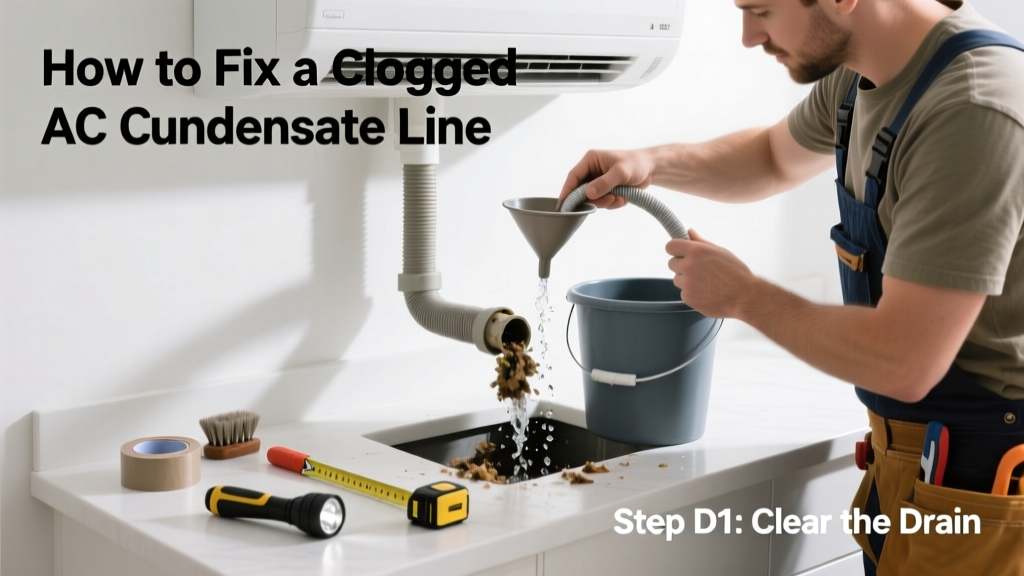 How to Fix a Clogged AC Condensate Line Yourself