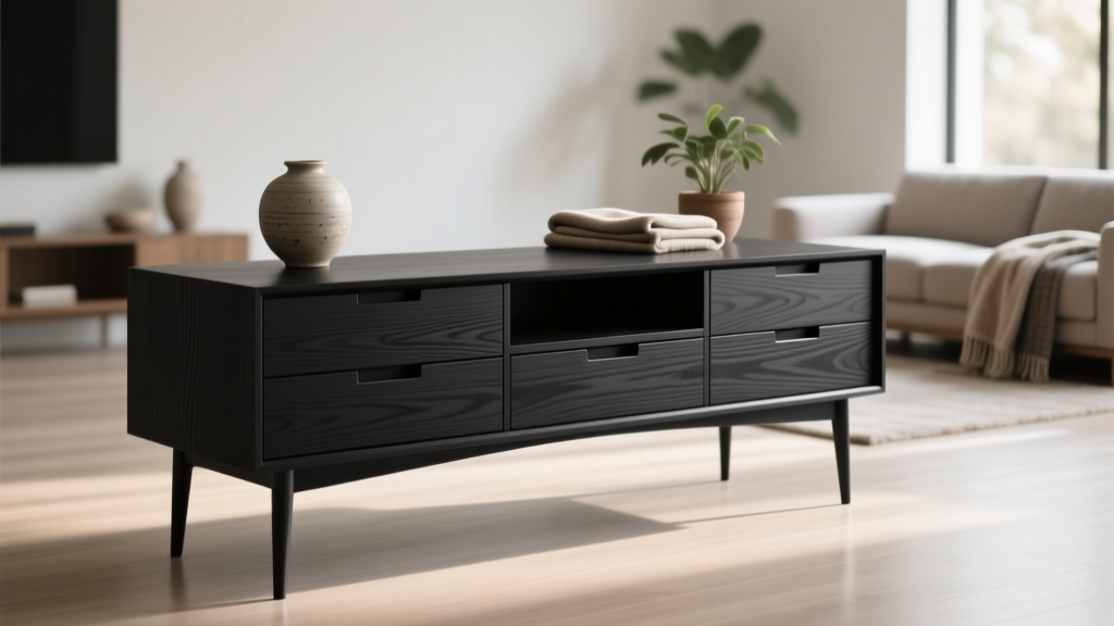 Where to Buy a Black Wood Console Table with Drawers