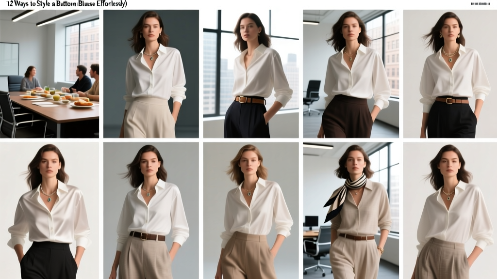 12 Ways to Style a Button Down Blouse (Effortlessly)